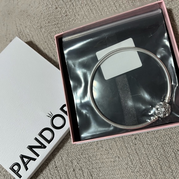 PANDORA MOMENTS BANGLE BRACELET - Picture 1 of 5